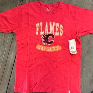 New 47 Brand Calgary Flames Youth Flanker Tee Shirt
